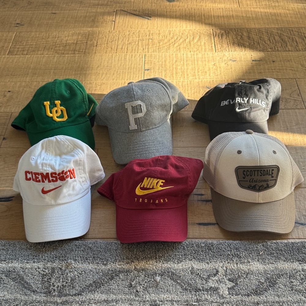 Nike Maroon Hat with Yellow Logo